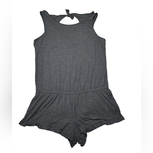 Victoria’s Secret Dark Gray Romper with Open Back - Size Large - Picture 1 of 5